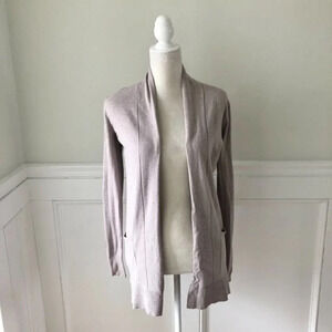Stitch Fix Pink Clover Tan Open Cardigan XS NWOT
